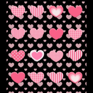Women for cute shelf Heart Black iPhone5s / iPhone5c / iPhone5 Wallpaper