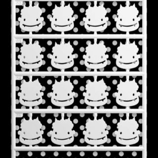 Shelf Chara demon black and white dot iPhone5s / iPhone5c / iPhone5 Wallpaper
