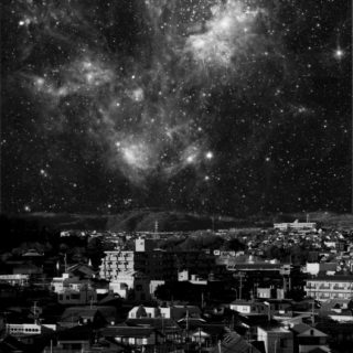 Landscape night sky black iPhone5s / iPhone5c / iPhone5 Wallpaper