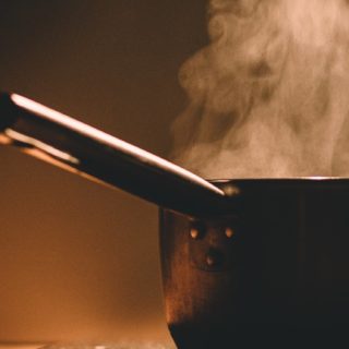 Kitchen pot steam iPhone5s / iPhone5c / iPhone5 Wallpaper