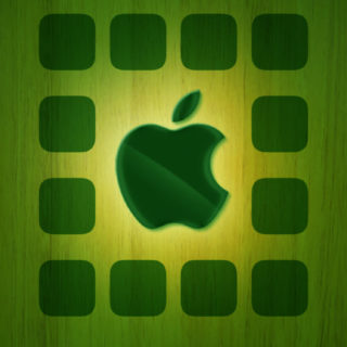 Apple shelf cool yellow-green iPhone5s / iPhone5c / iPhone5 Wallpaper