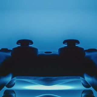 PS controller blue cool iPhone5s / iPhone5c / iPhone5 Wallpaper
