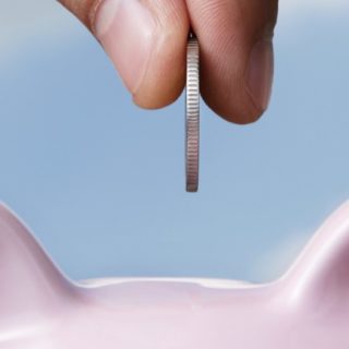 Pig money savings iPhone5s / iPhone5c / iPhone5 Wallpaper