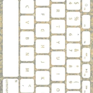 Leaf keyboard Yellowish white iPhone5s / iPhone5c / iPhone5 Wallpaper
