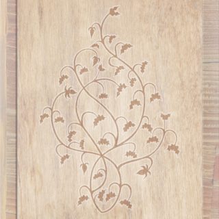 Wood grain leaves Brown iPhone5s / iPhone5c / iPhone5 Wallpaper