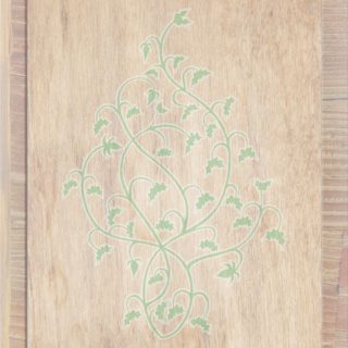 Wood grain leaves Brown green iPhone5s / iPhone5c / iPhone5 Wallpaper