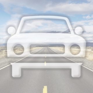 Landscape car road Blue iPhone5s / iPhone5c / iPhone5 Wallpaper
