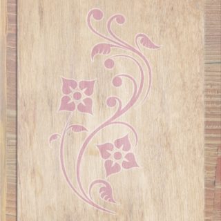 Wood grain leaves Brown red iPhone5s / iPhone5c / iPhone5 Wallpaper