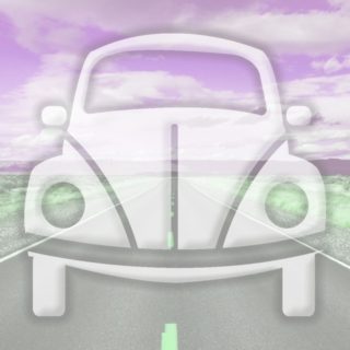 Landscape car road Pink iPhone5s / iPhone5c / iPhone5 Wallpaper