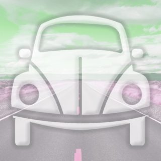 Landscape car road Green iPhone5s / iPhone5c / iPhone5 Wallpaper