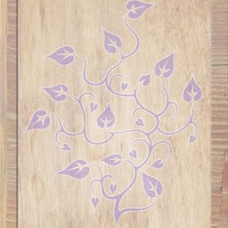 Wood grain leaves Brown purple iPhone5s / iPhone5c / iPhone5 Wallpaper