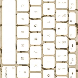Ground keyboard Yellowish white iPhone5s / iPhone5c / iPhone5 Wallpaper