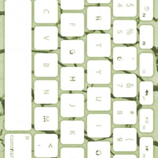 Ground keyboard Yellow-green white iPhone5s / iPhone5c / iPhone5 Wallpaper