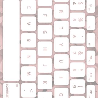 Leaf keyboard Orange white iPhone5s / iPhone5c / iPhone5 Wallpaper