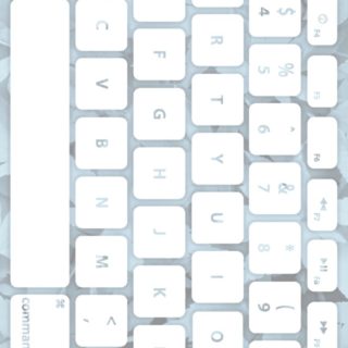 Leaf keyboard Pale white iPhone5s / iPhone5c / iPhone5 Wallpaper