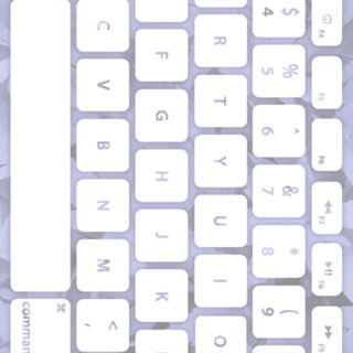 Leaf keyboard Blue Pale White iPhone5s / iPhone5c / iPhone5 Wallpaper
