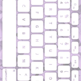 Leaf keyboard Purple white iPhone5s / iPhone5c / iPhone5 Wallpaper