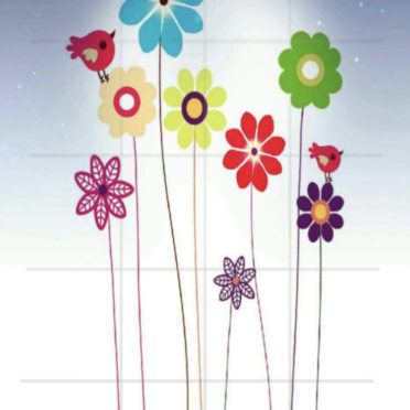 Flower Night Sky iPhone6s / iPhone6 Wallpaper
