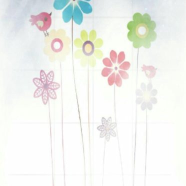 Wallpaper flower bird iPhone6s / iPhone6 Wallpaper