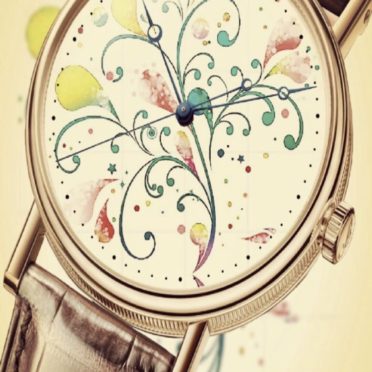 Flower clock iPhone6s / iPhone6 Wallpaper