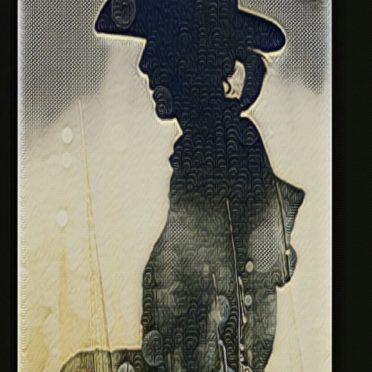 Cowboy silhouette iPhone6s / iPhone6 Wallpaper