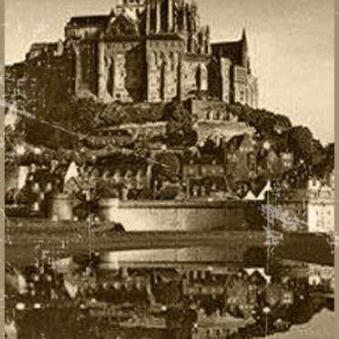 Mont Saint Michel Sepia iPhone6s / iPhone6 Wallpaper