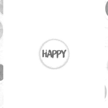 Happy monochrome iPhone6s / iPhone6 Wallpaper