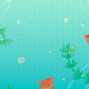 Goldfish illustration iPhone6s / iPhone6 Wallpaper