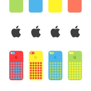 AppleiPhone5c colorful iPhone6s / iPhone6 Wallpaper