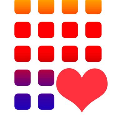 Heart colorful shelf iPhone6s / iPhone6 Wallpaper