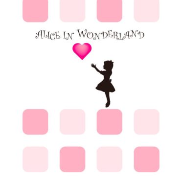 pink  shelf  Alice Women’s Heart iPhone6s / iPhone6 Wallpaper