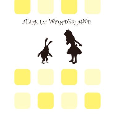 Yellow shelf Alice for girls iPhone6s / iPhone6 Wallpaper