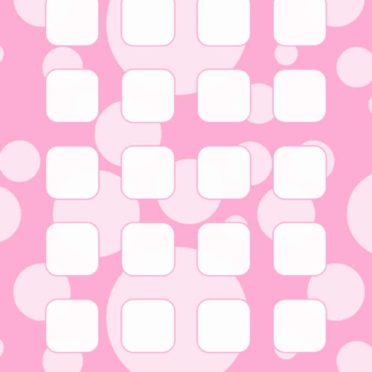 Polka dot pattern for girls  pink  shelf iPhone6s / iPhone6 Wallpaper
