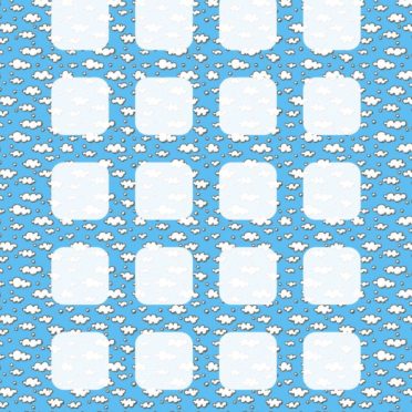 Pattern illustration blue water shelf iPhone6s / iPhone6 Wallpaper