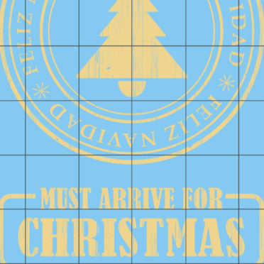 Christmas blue  shelf iPhone6s / iPhone6 Wallpaper