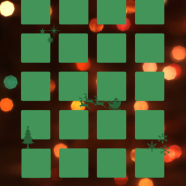 Shelf Christmas green light iPhone6s / iPhone6 Wallpaper