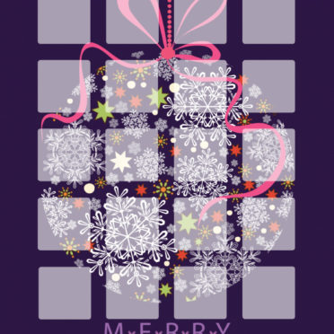 Shelf purple Christmas iPhone6s / iPhone6 Wallpaper