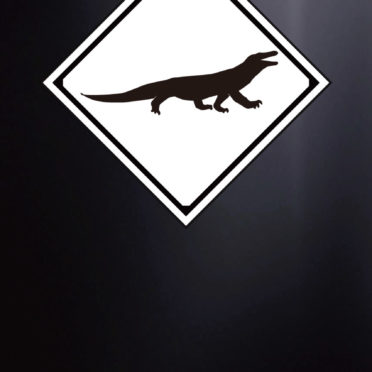 Illustrations crocodile black iPhone6s / iPhone6 Wallpaper