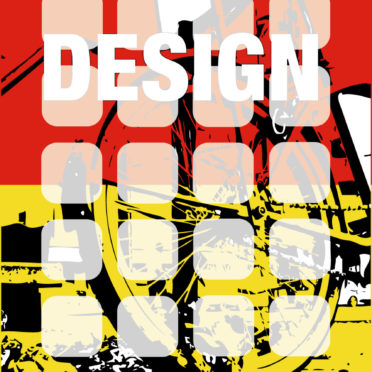 Illustration bicycle red yellow Life of DESIGN shelf iPhone6s / iPhone6 Wallpaper