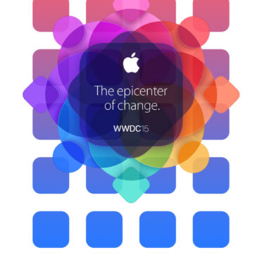 Apple logo colorful WWDC15 shelf iPhone6s / iPhone6 Wallpaper