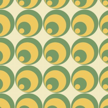 Pattern circle green yellow iPhone6s / iPhone6 Wallpaper