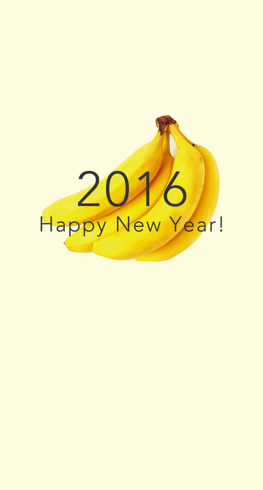 Happy News Year 16 Banana Yellow Wallpaper Wallpaper Sc Iphone6s