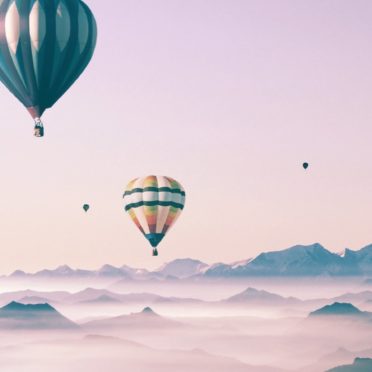 Cute landscape sky balloon for girls iPhone6s / iPhone6 Wallpaper