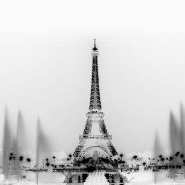 Monochrome landscape Eiffel Tower iPhone6s / iPhone6 Wallpaper