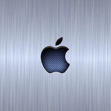 Apple logo cool blue silver iPhone6s / iPhone6 Wallpaper