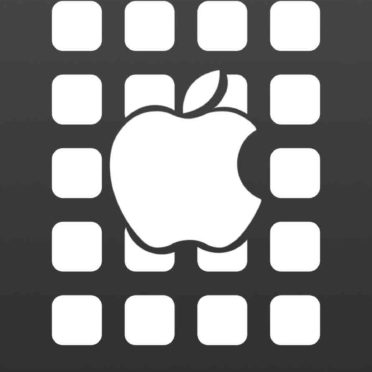 Apple logo shelf black iPhone6s / iPhone6 Wallpaper