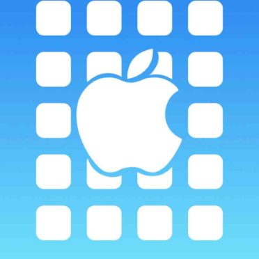 Apple logo  shelf  blue iPhone6s / iPhone6 Wallpaper