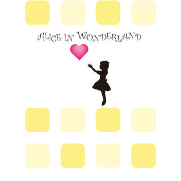 Yellow shelf Alice Women for Heart iPhone6s / iPhone6 Wallpaper