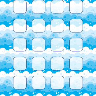 Illustration blue water wave pattern shelf for women iPhone6s / iPhone6 Wallpaper