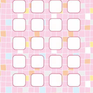 Pattern peach colorful shelves for girls iPhone6s / iPhone6 Wallpaper